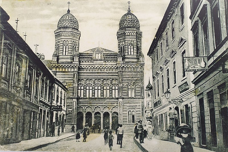 Bratislava, neologická synagóga, čelne