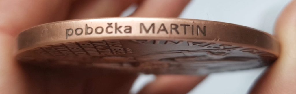 Štefan Novotný - Sklabiňa, SNP v Turci, SNS Martin, meď, hrana