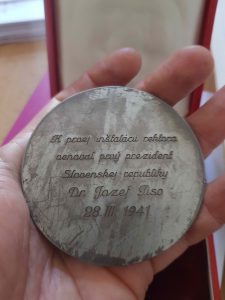 Ján Kostka SVŠT 1940 reverz