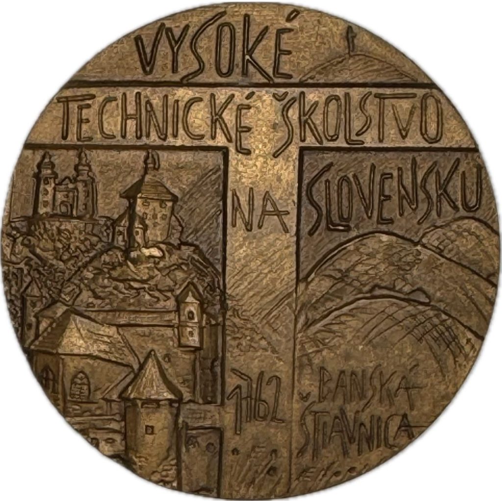 Milan Lukáč - STU-Vysoké technické školstvo na Slovensku - 1762 Banská Štiavnica, 2002, reverz