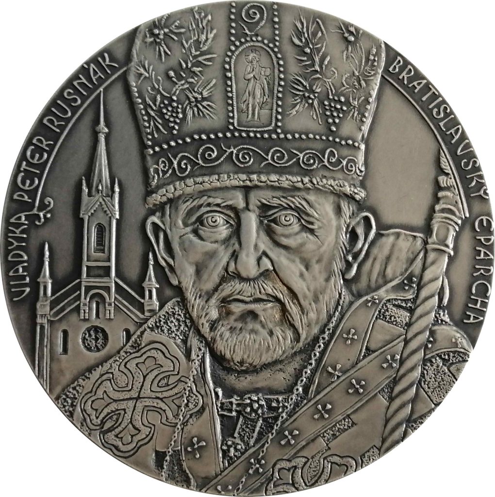 Michal Gavula-Gréckokatolícky biskup Peter Rusnák, 75. rokov, averz