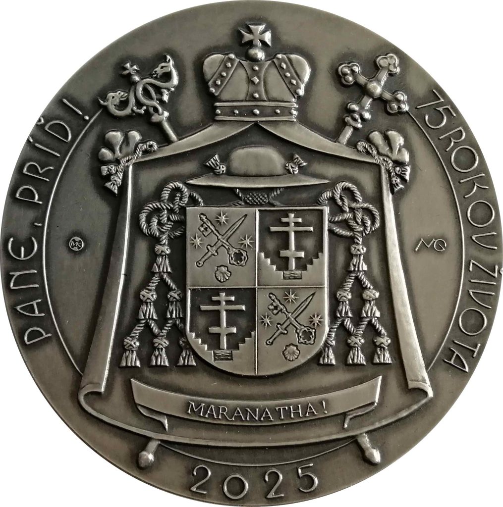 Michal Gavula-Gréckokatolícky biskup Peter Rusnák, 75. rokov, reverz